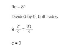 Find the value of c