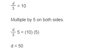 Find the value of d