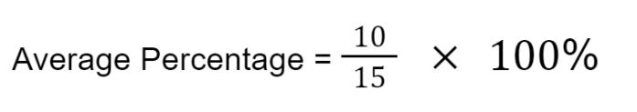 Find Average Percentage Step 2