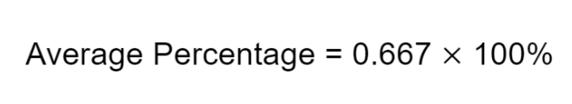 Find Average Percentage Step 3